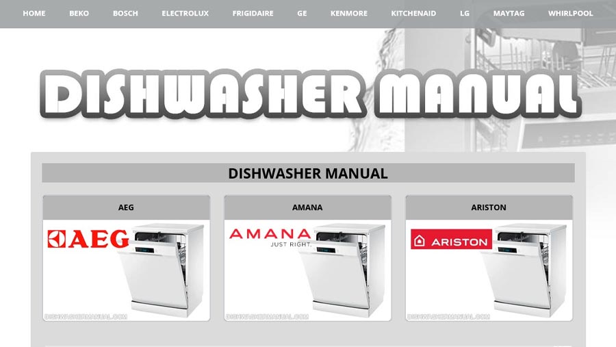 Dishwasher Guides, Manuals and Instructions